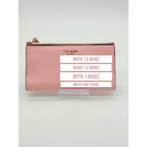 Retail $148 - Kate Spade Morgan Continental Wristlet in Pink*Excellent Condition - Picture 14 of 14